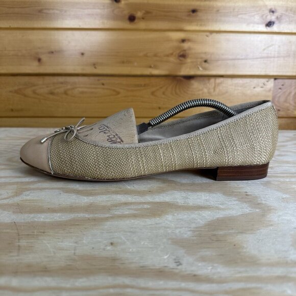 SAM EDELMAN Womens Ballet Flats Marley Tan Leather Size 10 Tan - Picture 1 of 6